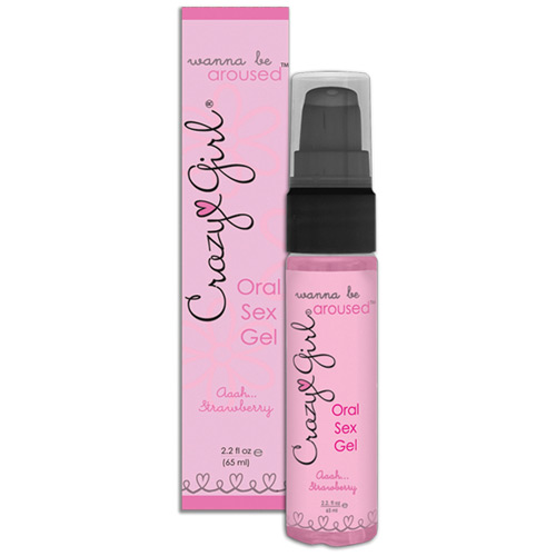 Crazy Girl Wanna Be Aroused Oral Sex Gel, Strawberry, Boxed, 2.2 oz, Classic Erotica