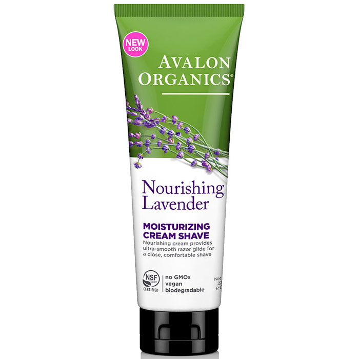 Avalon Organic Botanicals Cream Shave Lavender 8 oz, Avalon Organics