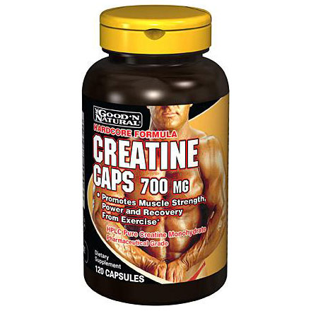 Good 'N Natural Creatine Caps 700 mg, 120 Capsules, Good 'N Natural