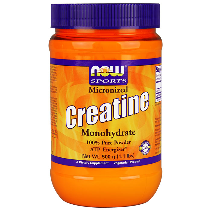 Micronized Creatine Monohydrate Powder, 1.1 lb, NOW Foods