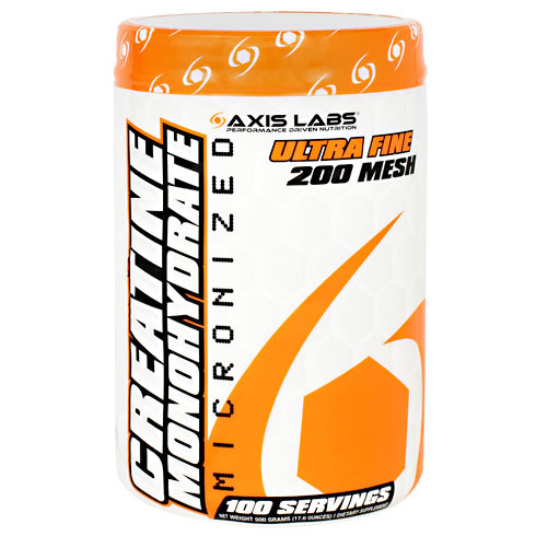 Creatine Monohydrate Micronized, 100 Servings, Axis Labs