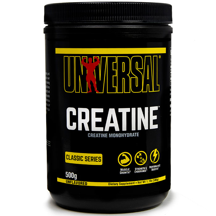 Creatine Powder, Unflavored, 500 g (1.1 lb), Universal Nutrition