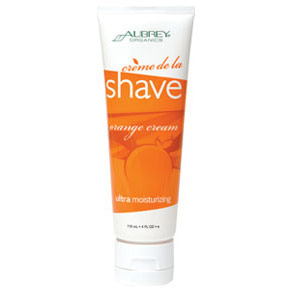 Aubrey Organics Creme De La Shave, Orange Cream, 4 oz, Aubrey Organics