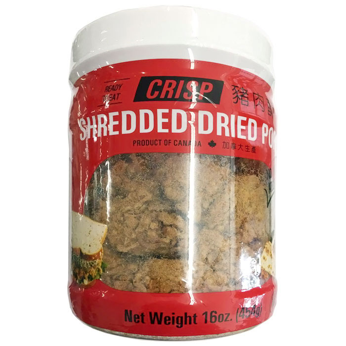 Crisp Shredded Dried Pork, 16 oz (454 g), Soo Jerky