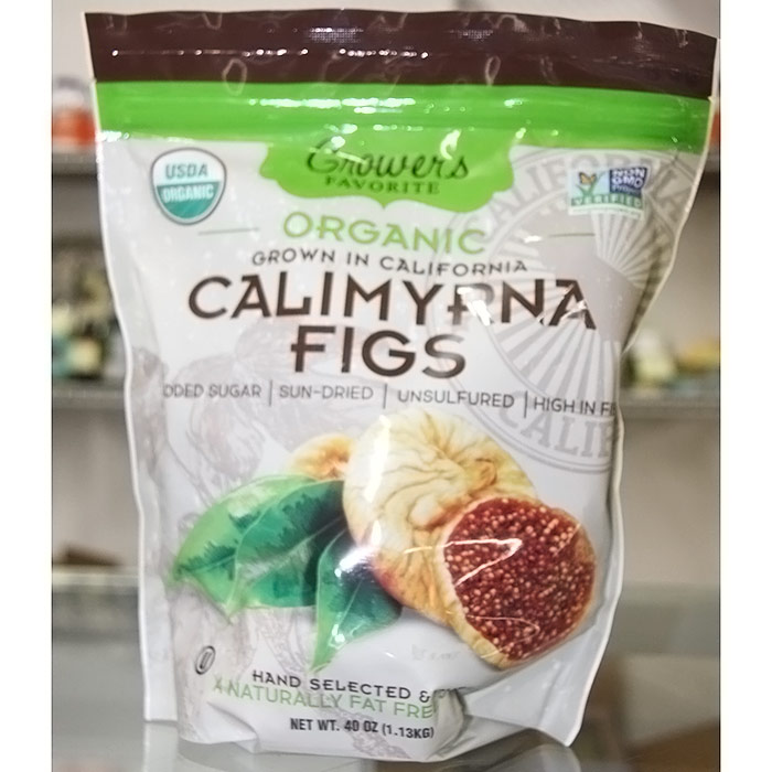 Crowers Favorite Organic Sun-Dried Calimyrna Figs, 40 oz (1.13 kg)