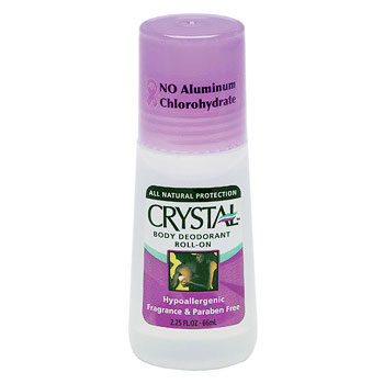 Crystal Body Mineral Deodorant Roll-On, 2.25 oz, Crystal Body Deodorant