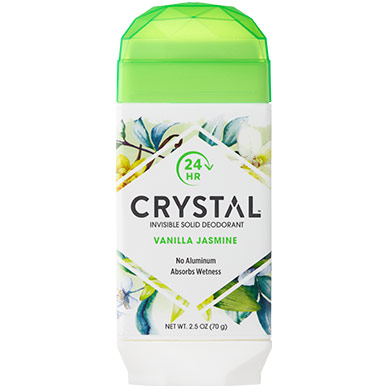 Invisible Solid Deodorant - Vanilla Jasmine, 2.5 oz, Crystal Body Deodorant
