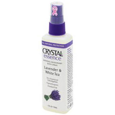 Crystal Essence Deodorant Body Spray Lavender & White Tea, 4 oz, Crystal Body Deodorant