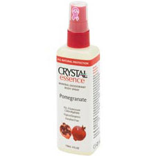 Crystal Essence Deodorant Body Spray Pomegranate, 4 oz, Crystal Body Deodorant