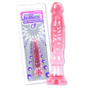 Crystal Jelly Anal Starter - 6 Inch Pink, Doc Johnson