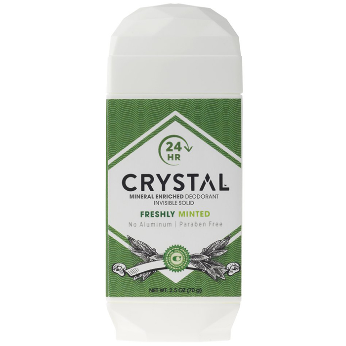 Mineral Enriched Deodorant Invisible Solid - Freshly Minted, 2.5 oz, Crystal Body Deodorant