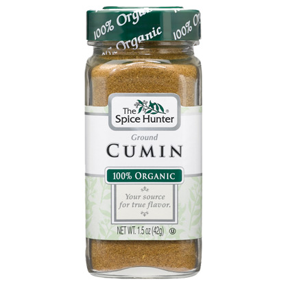 Cumin, Ground, 100% Organic, 1.5 oz x 6 Bottles, Spice Hunter