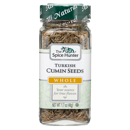 Cumin Seeds, Turkish, Whole, 1.7 oz x 6 Bottles, Spice Hunter