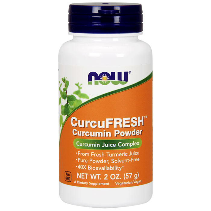 CurcuFRESH Curcumin Powder, 2 oz, NOW Foods