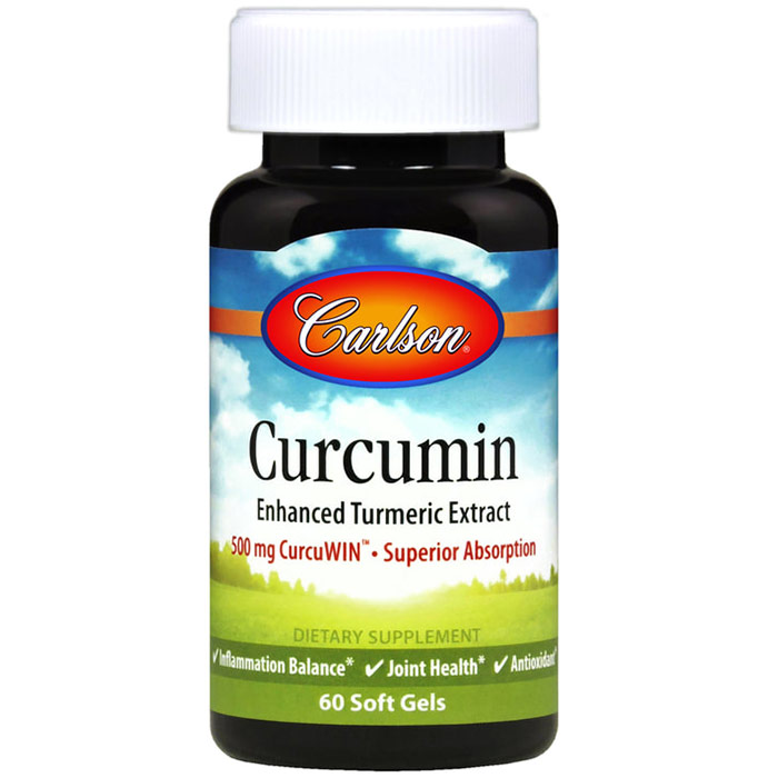 Curcumin, Enhanced Turmeric Extract, 120 Soft Gels, Carlson Labs