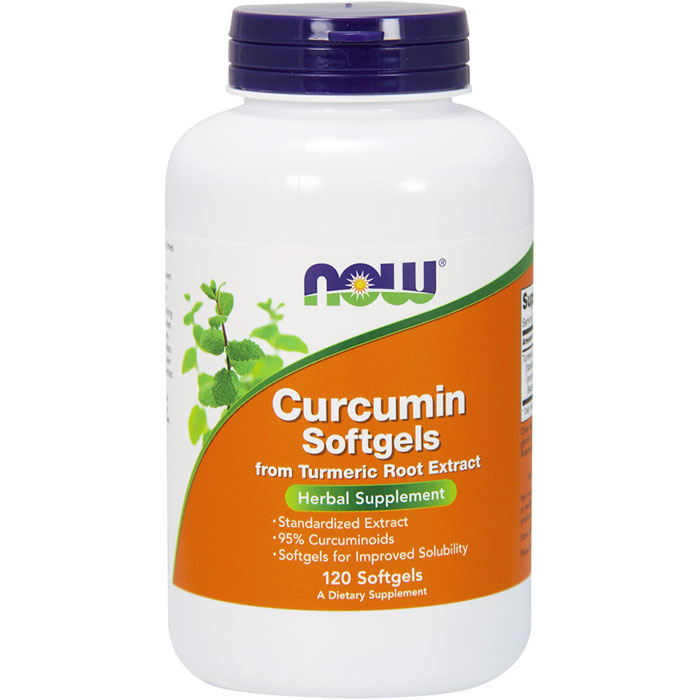 Curcumin Softgel, Turmeric Root Extract, 120 Softgels, NOW Foods