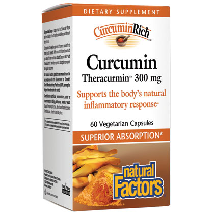 CurcuminRich Curcumin Theracurmin, Curcumin Rich, 120 Vegetarian Capsules, Natural Factors