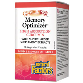 CurcuminRich Memory Optimizer, High Absorption Curcumin, 60 Vegetarian Capsules, Natural Factors