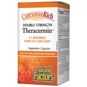 CurcuminRich Theracurmin Double Strength, Turmeric Curcumin, 30 Vegetarian Capsules, Natural Factors