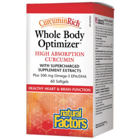 CurcuminRich Whole Body Optimizer, High Absorption Curcumin, 60 Softgels, Natural Factors