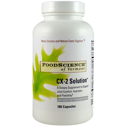 CX-2 Solution, Joint Support 180 vegicaps, FoodScience Of Vermont