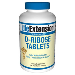 D-Ribose Tablets, 100 Vegetarian Tablets, Life Extension