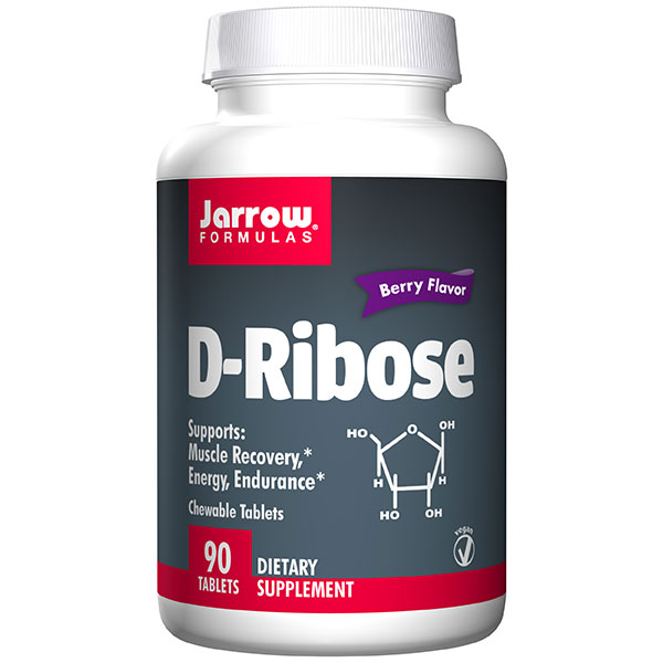 D-Ribose Chewable - Berry Flavor, 90 Tablets, Jarrow Formulas