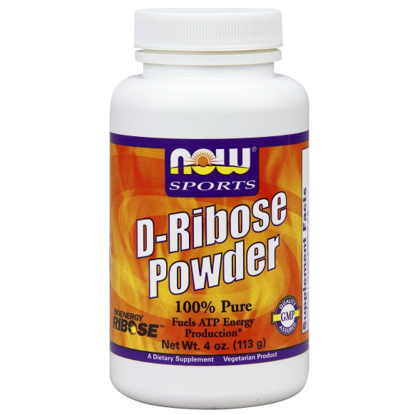 D-Ribose Pure Powder, 4 oz, NOW Foods