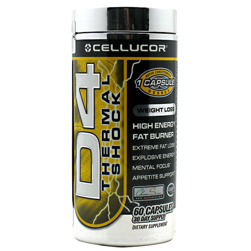 Cellucor D4 Thermo Shock Weight Loss, 60 Capsules