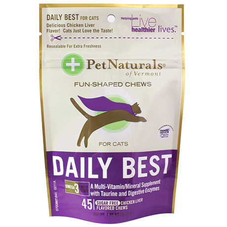 Pet Naturals of Vermont Daily Best For Cats, 45 Chews, Pet Naturals of Vermont