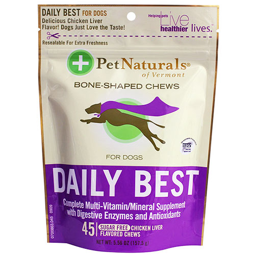 Pet Naturals of Vermont Daily Best For Dogs, 45 Chews, Pet Naturals of Vermont