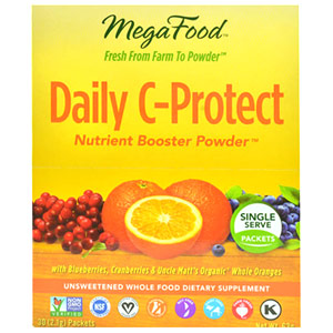 Daily C-Protect Nutrient Booster Powder, 30 Packets, MegaFood
