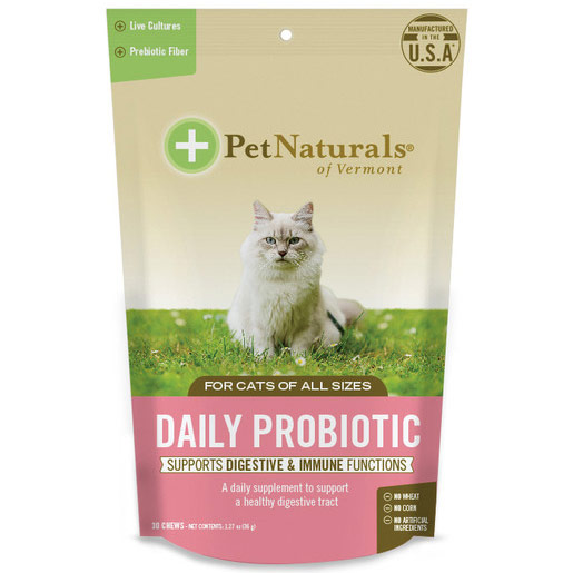 Daily Probiotic for Cats, 30 Chews, Pet Naturals of Vermont