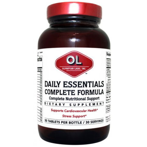 Daily Essentials Complete Formula - Nutritional Support for Adults, 30 Capsules, Olympian Labs
