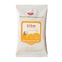 Blum Naturals Daily Exfoliating Pads, Organic Orange Peel, 16 Pads, Blum Naturals