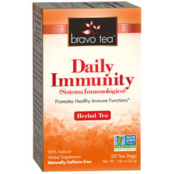 Daily Immunity Herbal Tea, 20 Tea Bags, Bravo Tea