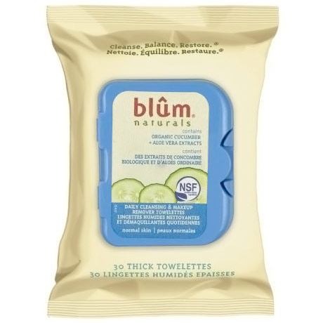 Daily Normal Skin Towelettes, 30 Wipes, Blum Naturals