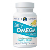 Daily Omega with Vitamin D3, 30 Softgels, Nordic Naturals