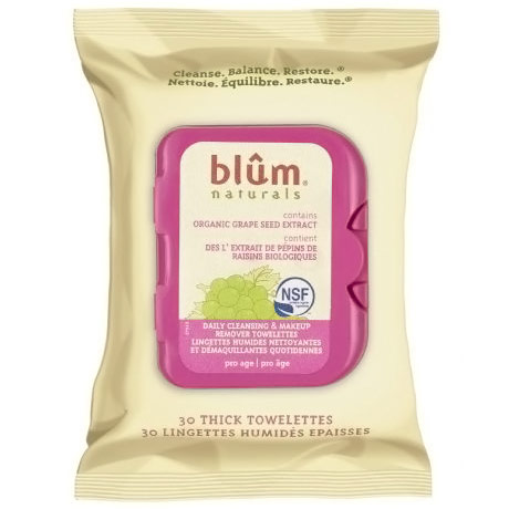 Daily Pro Age Towelettes, 30 Wipes, Blum Naturals