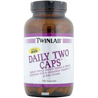 Daily Two High Potency Multivitamins No Iron 180 caps from Twinlab
