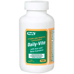 Daily-Vite w/ Iron and Beta Carotene, 1000 Tablets, Watson Rugby