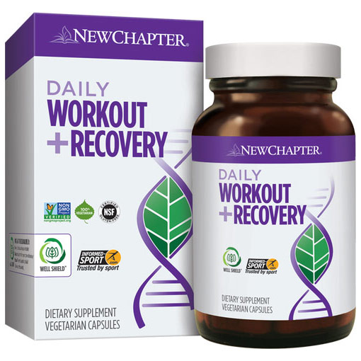 Daily Workout + Recovery, 30 Vegetarian Capsules, New Chapter