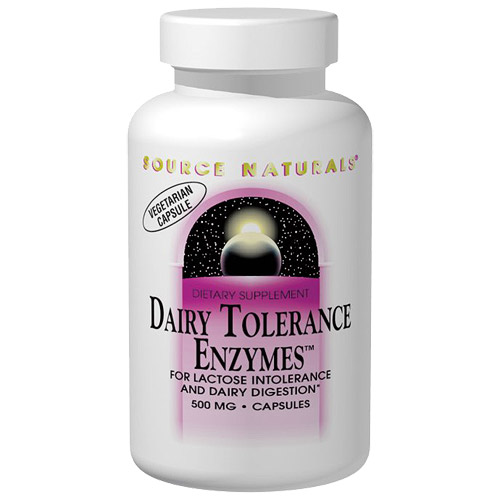 Source Naturals Dairy Tolerance Enzymes, 90 Vegetarian Capsules, Source Naturals