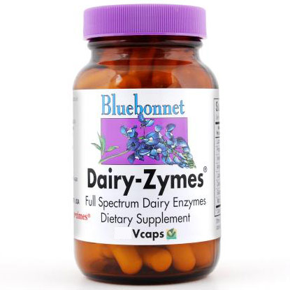 Dairy-Zymes, Full Spectrum Dairy Enzymes, 60 Vcaps, Bluebonnet Nutrition