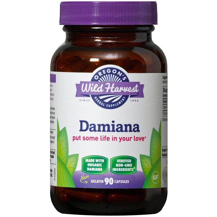 Damiana, Organic, 90 Capsules, Oregons Wild Harvest