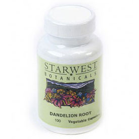 Dandelion Root 100 Caps 500 mg, StarWest Botanicals