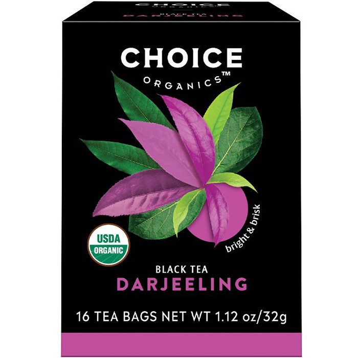 Darjeeling Black Tea, 16 Tea Bags, Choice Organic Teas