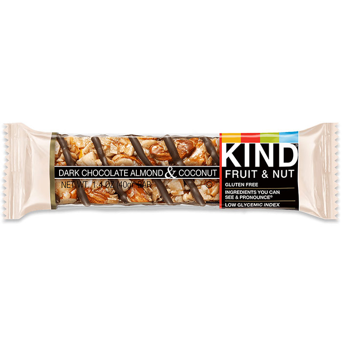 Dark Chocolate Almond & Coconut Bar, 1.4 oz x 12 Bars, KIND Bars