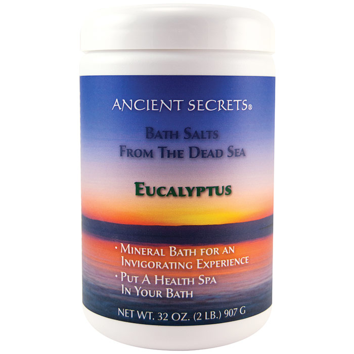 Aromatherapy Dead Sea Mineral Baths, Eucalyptus, 2 lb, Ancient Secrets
