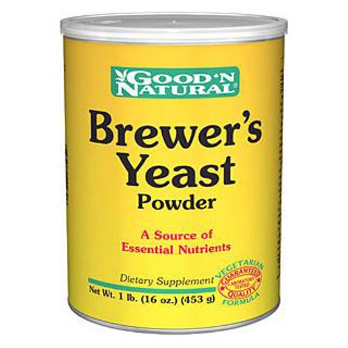 Good 'N Natural Debittered Brewer's Yeast Powder (50% Natural Protein), 16 oz, Good 'N Natural